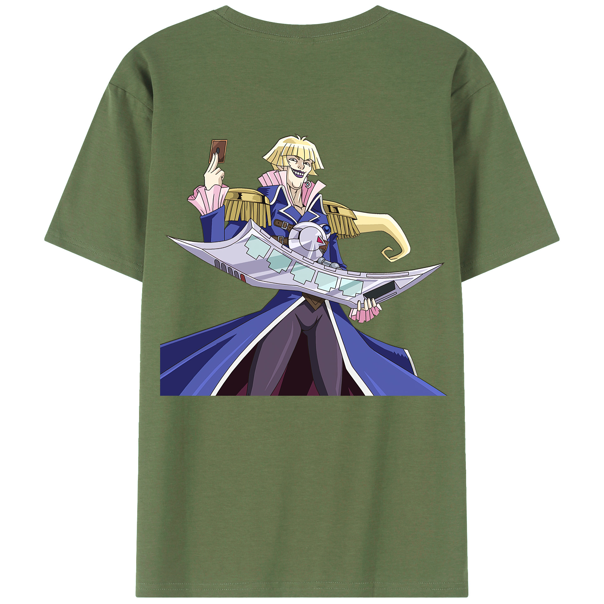 （画像用） 遊☆戯☆王 Yu-Gi-Oh! 綿100％ メンズ半袖Tシャツ（バックプリント） 通気性